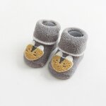 Chaussettes epaisses antidrapantes pour bb, en molleton de corail doux et chaud pour nouveau - n, ...