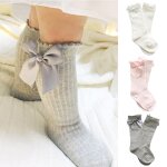 Chaussettes meias pour bb fille, chaussettes pour enfants, nuds hauts, princesse, mignonnes, chaussons ...
