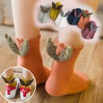 Chaussettes tube en coton pour enfants de 1 a 8 ans, 1 paire, chaussettes mignonnes de couleur unie pour ...