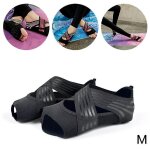 Chaussettes de yoga antidérapantes pour femmes, chaussures de pilates a cinq orteils et a sangles croisées ... Chaussettes de yoga antidérapantes pour femmes, chaussures de pilates a cinq orteils et a sangles croisées ...