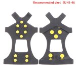 Chaussures antidrapantes a 10 crampons, 1 paire, chaussures d'escalade de glace, crampons a poigne, ...