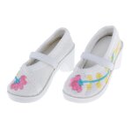 Chaussures brod�es pour poup�es filles 1 / 3, accessoires de v�tements habill�s