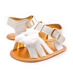 Chaussures d'été a fleurs blanches pour bébés filles de 0 a 18 mois, chaussures de princesse a semelle ... Chaussures d'été a fleurs blanches pour bébés filles de 0 a 18 mois, chaussures de princesse a semelle ...