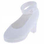 Chaussures d'été a talons hauts et bride a la cheville pour poupée bjd 1 / 4, blanches, a faire soi - ... Chaussures d'été a talons hauts et bride a la cheville pour poupée bjd 1 / 4, blanches, a faire soi - ...