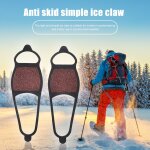 Chaussures d'extrieur antidrapantes pour la neige et la glace, couvre - chaussures d'hiver, crampons ...