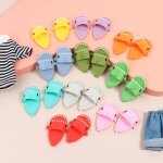 Chaussures miniatures pour maison de poupe, 1 paire, pantoufles requin 3x4. 6cm pour 1 / 6bjd dol