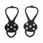 Chaussures de neige antidrapantes a crampons, 1 paire de pinces a glace, chaussures de camping, d'escalade, ...