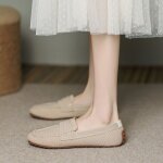 Chaussures plates astronomiques a tte carre pour femmes, mocassins dcontracts, chaussures simples ...