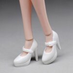 Chaussures de poup�e a talons hauts, jouet de simulation, mini - jouet fait a la main pour b�b� 1 / 6 ...