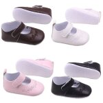 Chaussures de princesse en cuir pu pour bébé fille de 0 a 1 ans, chaussures d'extérieur confortables ... Chaussures de princesse en cuir pu pour bébé fille de 0 a 1 ans, chaussures d'extérieur confortables ...