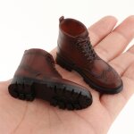 Chaussures de soldat miniatures a lacets en pvc, echelle 1:6, 12 pouces, figurines ht mans, costumes, ...