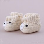 Chaussures tricot�es pour b�b�s, 1 paire de 10cm de long, chaussons en crochet pour b�b�s en bas age, ...