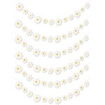 Checarzhn - - no1 - lot de 6 guirlandes de fleurs décoratives en forme de marguerite pour fille - décoration ... Checarzhn - - no1 - lot de 6 guirlandes de fleurs décoratives en forme de marguerite pour fille - décoration ...