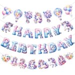 Checarzhn - - no1 - bannière anniversaire licorne, guirlande licorne de fanions décorations fête d'anniversair ... Checarzhn - - no1 - bannière anniversaire licorne, guirlande licorne de fanions décorations fête d'anniversair ...