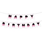 Checarzhn - - no1 - bannière de joyeux anniversaire, déjà enfilé avec n?ud rose décorations d'anniversaire ... Checarzhn - - no1 - bannière de joyeux anniversaire, déjà enfilé avec n?ud rose décorations d'anniversaire ...