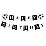Checarzhn - - no1 - bannire joyeux anniversaire football noir et blanc, bannire d'anniversaire sur ...