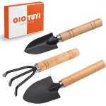 Checarzhn - - no1 - mini outils de jardin, outils de jardin 3 pices avec mini pelle et rteau, accessoires ...