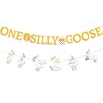 Checarzhn - - no1 - one silly goose bannière, pré - enfilé adorable décor d'anniversaire oie pour 1ère ... Checarzhn - - no1 - one silly goose bannière, pré - enfilé adorable décor d'anniversaire oie pour 1ère ...