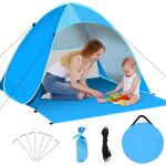 Checarzhn - - no1 - tente de plage pop up, tente de plage automatique, protection solaire uv upf 50 + ...