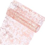 Chemin de table 28cmx10 m, décoration de table en or rose brillant, chemin de table réutilisable pour ... Chemin de table 28cmx10 m, décoration de table en or rose brillant, chemin de table réutilisable pour ...