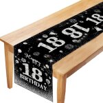 Chemin de table anniversaire 18 ans, chemin de table anniversaire noir argent, chemin de table pour anniversai ... Chemin de table anniversaire 18 ans, chemin de table anniversaire noir argent, chemin de table pour anniversai ...