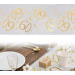 Chemin de table d'anniversaire 40 ans, nappe décorative découpable, pour décoration de table, mariage ... Chemin de table d'anniversaire 40 ans, nappe décorative découpable, pour décoration de table, mariage ...