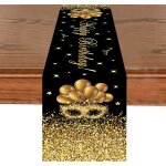 Chemin de table d'anniversaire « happy birthday » ¿ 183cm ¿ décorations de table d'anniversaire en ... Chemin de table d'anniversaire « happy birthday » ¿ 183cm ¿ décorations de table d'anniversaire en ...