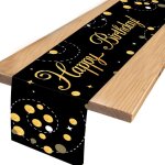 Chemin de table - dcoration d'anniversaire - nappe d'anniversaire - dcoration d'anniversaire - pour ...