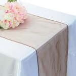 Chemin de table en organza blanc pour mariage, nappe, housse de chaise, ceinture, dcor de fte, sarcelle ...
