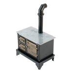 Chemin�e miniature echelle 1:12, mini po�le, mod�le de maison de poup�e, accessoires miniatures, cuisine, ...