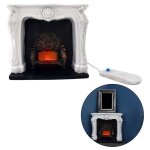 Chemine miniature modle jouets composants de construction rectangulaire electrique lumire rouge dcoration ...