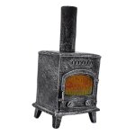 Modle de chemine miniature, jouets electriques a led, simulation de flamme vintage, maison de poupe ...