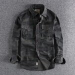 Chemise cargo de camouflage a manches longues pour hommes, chemises de combat s tactiques de sports de ... Chemise cargo de camouflage a manches longues pour hommes, chemises de combat s tactiques de sports de ...
