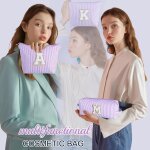 Cheng - lot de 2 trousses de maquillage pour femme et fille - trousse de maquillage - lettres personnalises ...