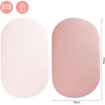 Cheng - 2pcs drap housse couffin, drap housse nacelle drap housse berceau drap housse 70x35cm matelas ...
