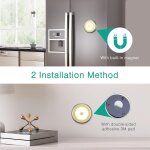 Cheng - 6pcs lampe dtecteur de mouvement, lampe de placard, veilleuse 6 led, automatique appliques pour ...