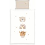 Cheng - babybest parure de lit little friends, taie d'oreiller 40 x 60 cm avec rabat, housse de couette ...
