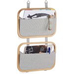 Cheng - etagre murale organiseur de porte rangement suspendu porte - revues porte 2 poches hxlxp: 60 ...