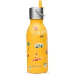 Cheng - - gourde enfant isotherme 350ml - kids honolulu curry bouchon pipette - gourde inox - 24h froid ...