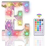 Cheng - lettres lumineuses a led a paillettes - 18 couleurs changeantes - avec télécommande - pour filles ... Cheng - lettres lumineuses a led a paillettes - 18 couleurs changeantes - avec télécommande - pour filles ...