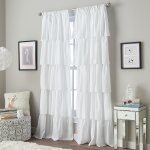 Cheng - rideau a volants avec passe - tringle, 160 cm, blanc Cheng - rideau a volants avec passe - tringle, 160 cm, blanc