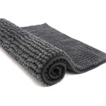 Chenille tapis de bain antid�rapant - 50 x 80 cm - tapis de bain en microfibre a poils longs - absorption ...