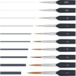 Chenquansarl - 10 pices dtail pinceau aquarelle / peinture acrylique, petit ensemble de pinceau fin ...