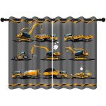 Chenquansarl - 117x138cm construction camion rideaux occultants dessin anim pelle voiture machines pour ...