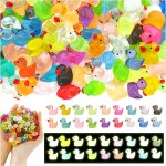 Chenquansarl - 120 pices mini canards lumineux en rsine, 18 couleurs mini canard en plastique canards ...