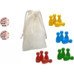 Chenquansarl - lot de 19 pions en bois pour jeux de soci�t�, figurines de jeu color�es, pions pour jeux ...