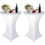 Chenquansarl - lot de 2 housses extensibles en elasthanne pour table haute - 80 x 110 cm - pour comptoir ... Chenquansarl - lot de 2 housses extensibles en elasthanne pour table haute - 80 x 110 cm - pour comptoir ...