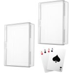 Chenquansarl - 2 pièces boîte a cartes a jouer, boite plastique transparente, petite boîte de rangement ... Chenquansarl - 2 pièces boîte a cartes a jouer, boite plastique transparente, petite boîte de rangement ...