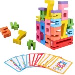 Chenquansarl - lot de 35 blocs de construction numrots en bois - jeu d'empilage pour enfants a partir ...