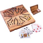 Chenquansarl - 350260 - jeu de tock en bois - 6 joueurs - coffret en bois ecologique - jeu de socit ...
